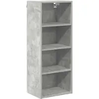vidaXL Hangkast Beton Grijs 40 x 29,5 x 100 cm Bewerkt hout