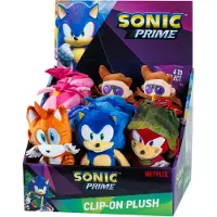 Sonic The Hedgehog Sonic Clip on Plush Serie 1 Willekeurig geselecteerd