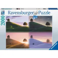 Ravensburger puzzel Stemmingsvolle bomen en bergen - Legpuzzel - 2000 stukjes