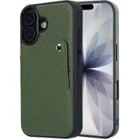 Selencia Riva Backcover met Pashouder voor de Apple iPhone 17 - Sage Green