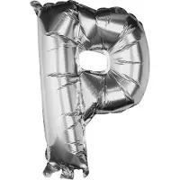 Ginger Ray Pick & Mix - Folieballon letter P - zilver