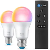 Wiz Smart lamp E27 | Peer A60 | Mat | RGB + 2200-6500K | WiFi (Tuya) | 8.5W | 3 stuks