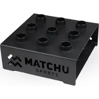 Matchu Sports Barbell Opbergrek 9 Stangen - Zwart - Gepoedercoat staal