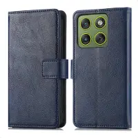 IMoshion Luxe Bookcase voor de Motorola Edge 70 - Donkerblauw