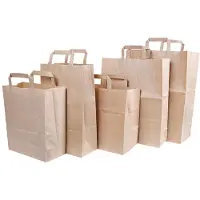 Naturestar papieren draagtassen bruin 22x11x36cm 250 stuks