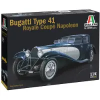 Italeri Modelbouwpakket Auto - 13705 Bugatti Royale Coupé Napoleon - Franse Klassieke Auto Plastic - 1:24 - Modelbouw