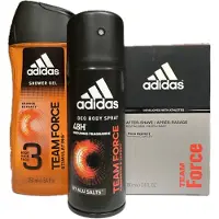 Adidas Team Force Set - Douchegel 250 ml - Aftershave 100 ml - Deo Body Spray 150 ml