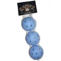 Eurostick Floorball Unihockey Gatenballen set 3 stuks BLAUW