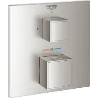 GROHE Opbouwdeel grohtherm cube zonder omstel supersteel