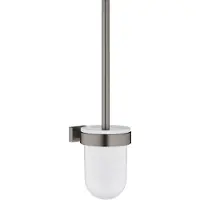GROHE Toiletborstelset Essentials Cube Hard Graphite Geborsteld