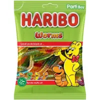Haribo Worms – Fruitgom – Halal - 30 x 100gram Voordeeldoos