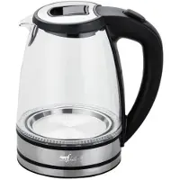 Melchioni MR Boil waterkoker 1,7 l 2200 W Zwart, Transparant