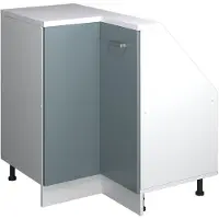 Vicco R-Line Hoekkeukenkast voor schuine wand – 75.6 cm met 1 deur Blauw-grijs