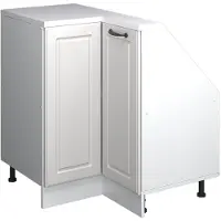 Vicco Hoekkeukenkast voor schuine wand R-Line Wit Landhuis 75.6 cm met 1 deur, Model 59126