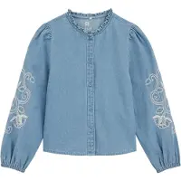 We fashion Blouse blauw / wit