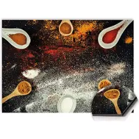 KitchenArt - Spice Fusion Spatscherm - 120x80 cm - Spatscherm Achterwand Keuken - Spatwand Keuken