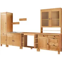 Notio Living Toscana-Keukenset 7 delig grenen in beitswas