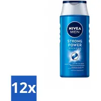 Nivea MEN – Shampoo – Strong Power – 250 ml - Voordeelverpakking - 12 stuks