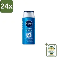 Nivea MEN – Shampoo – Strong Power – 250 ml - Voordeelverpakking - 24 stuks - Krachtig haar - Zichtbaar sterker