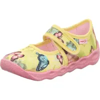 Superfit Huisschoenen 'BUBBLE' lichtblauw / citroen / mintgroen / oudroze