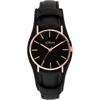 s.Oliver Analoog horloge goud / zwart