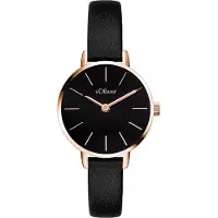 s.Oliver Analoog horloge goud / zwart
