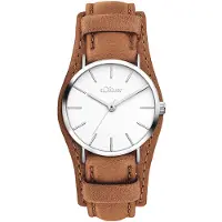 s.Oliver Analoog horloge bruin