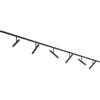 QAZQA Modern railsysteem zwart met 6 spots donker brons 1-fase - Slimline Avery