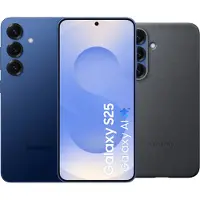 Samsung Galaxy S25 256GB Donkerblauw 5G + Kindsuit Back Cover Zwart