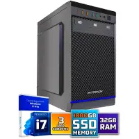 Screenon Intel Compleet PC | Intel Core i7 | 32 GB DDR4 | 1 TB SSD | Windows 11 Pro + WiFi & Bluetooth