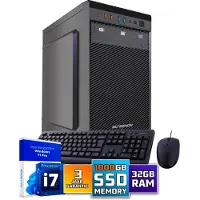 Screenon Intel Compleet PC SET | Intel Core i7 | 32 GB DDR4 | 1 TB SSD + Muis & Toetsenbord | Windows 11 Pro + WiFi & Bluetooth