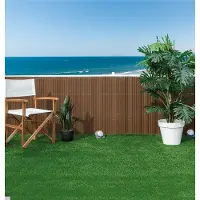 Intergard Tuinscherm PVC tuinafscheiding bruin 2x3m