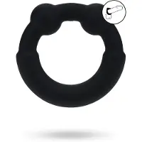 Vuxen - Metal and Silicone Cockring