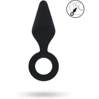Vuxen - Siliconen Anaal Plug met Ring Maat L