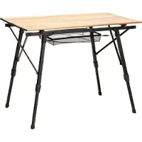 Skandika campingtafel Jamsa - opvouwbaar, in hoogte verstelbaar, met netopbergruimte, lichtgewicht 4,1 kg, belastbaar tot 50 kg, tafelblad 90 x 52 cm, weerbestendig | Klaptafel voor camping, tuin