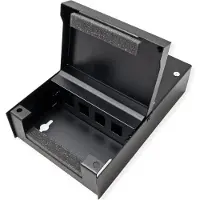 Value Wandbehuizing voor 4x Keystones, zwart