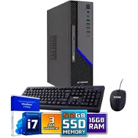Screenon Ultra SFF i7 Office PC - Business Office Computer | 16 GB RAM | 512GB SSD M.2 | DVD±RW | Windows 11 Pro | WiFi-Bluetooth | Inclusief Muis & Toetsenbord