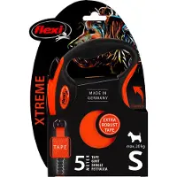 Flexi XTREME - Rollijn Hondenriem - Oranje - S - 5 meter