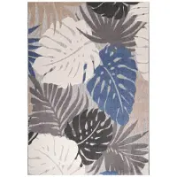 Muratap Binnen en buiten vloerkleed floral outdoor laagpolig tapijt 60x110 cm