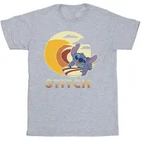 Disney Meisjes Lilo & Stitch Summer Waves Katoenen T-shirt (Sportgrijs)