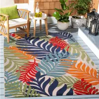 Muratap Binnen en buiten vloerkleed floral outdoor laagpolig tapijt 160x230 cm