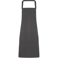 Premier Dames/Dames Slim Apron (geen Zak) / Werkkleding (Pakket van 2) (Donkergrijs)
