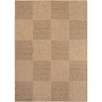 Muratap Timber lorium buitenkleed – indoor & outdoor, jute-look vloerkleed,