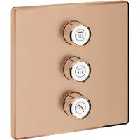 GROHE Opbouwdeel Smartcontrol Volume (3X), Vierkant Warm Sunset Geborsteld