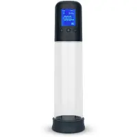 Boners - automatische penispomp met lcd-scherm - transparant zwart