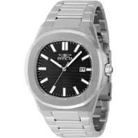 Invicta Speedway 48319 Heren Horloge - Quartz Uurwerk - Roestvrij Staal met zwarte Wijzerplaat - 41mm