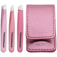 Tweezerman Micro Mini pincettenset 3-delig. Pink Pincet 1 st