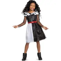 Disguise DISNEY - VILLAINS, Cruella Classic , Maat S (5 - 6 jaar), Meisjes