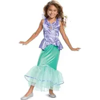 Disguise Ariel Deluxe Costume Blauw 5-6 Years Kinderen