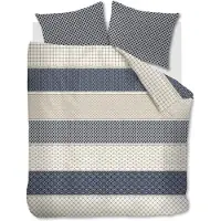 Rivièra Maison Dekbedovertrek Ropes Marineblauw Katoen-260 x 200 / 220 cm | Extra Breed